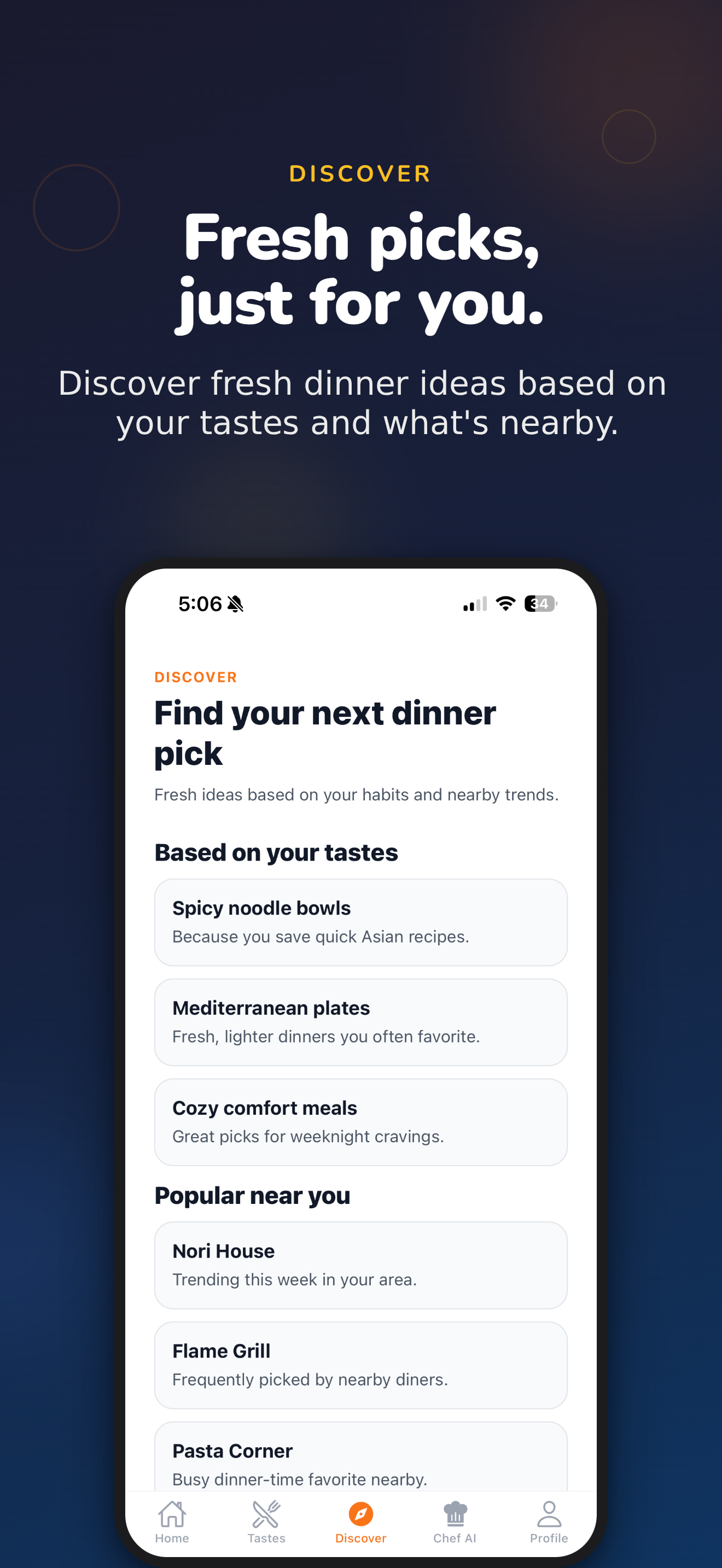 Discover new dinner ideas
